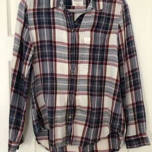 Plaid button-down Boyfriend American Eagle shirt